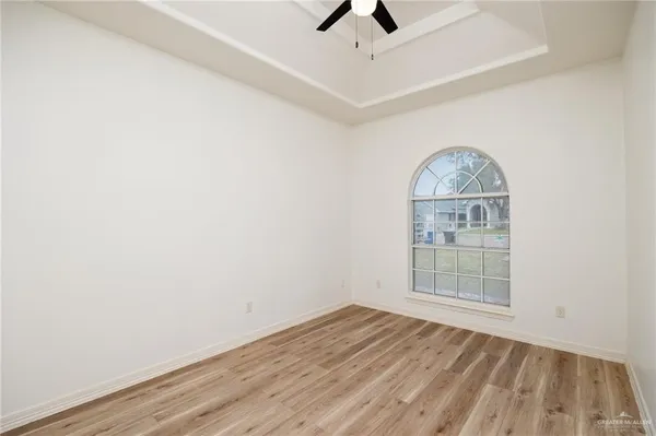 an empty room with window