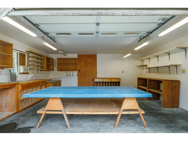 a room with furniture and a table