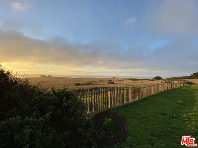 a view of a terrace with a garden