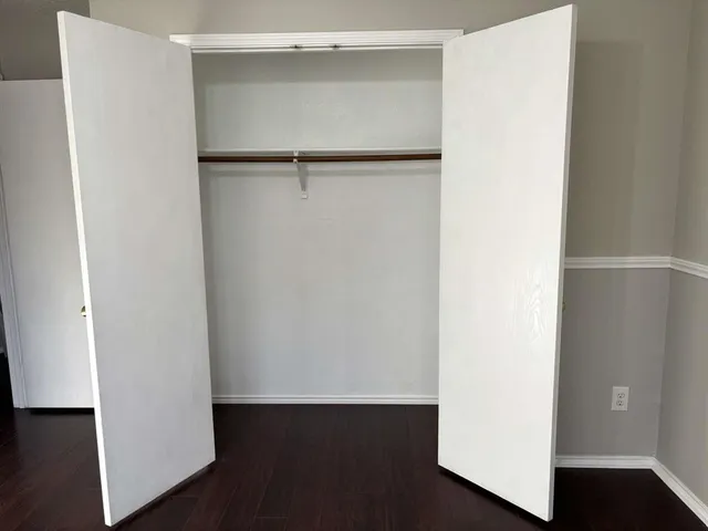 a view of closet area