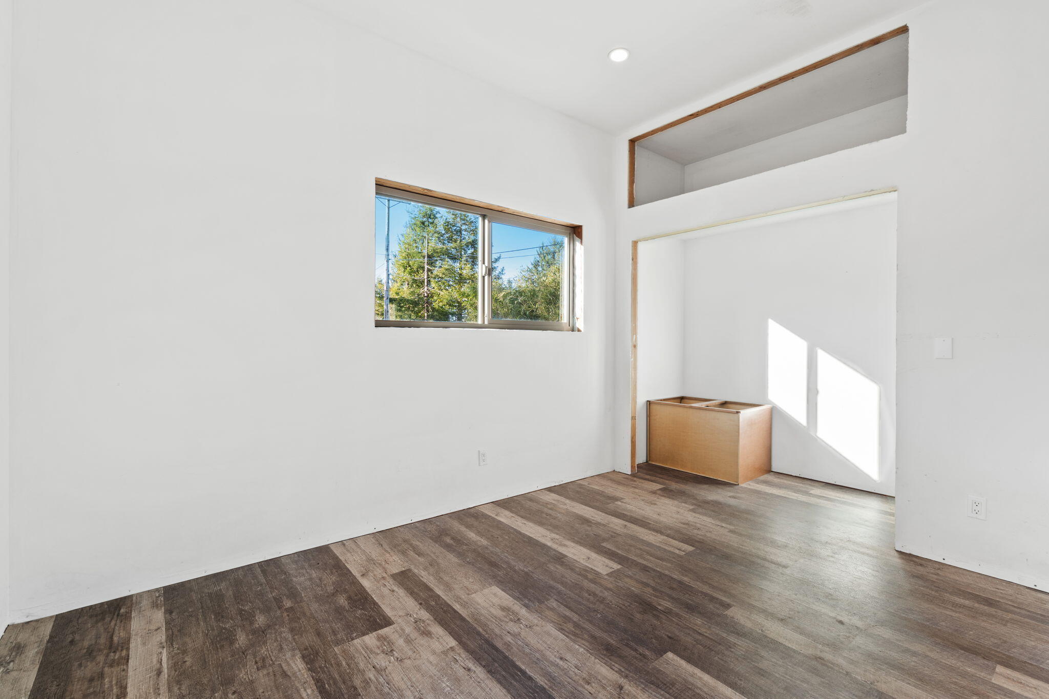 61 Kingston Road Fieldbrook, CA 95519 - Photo 17 of 48 a view of empty room with wooden floor and fan