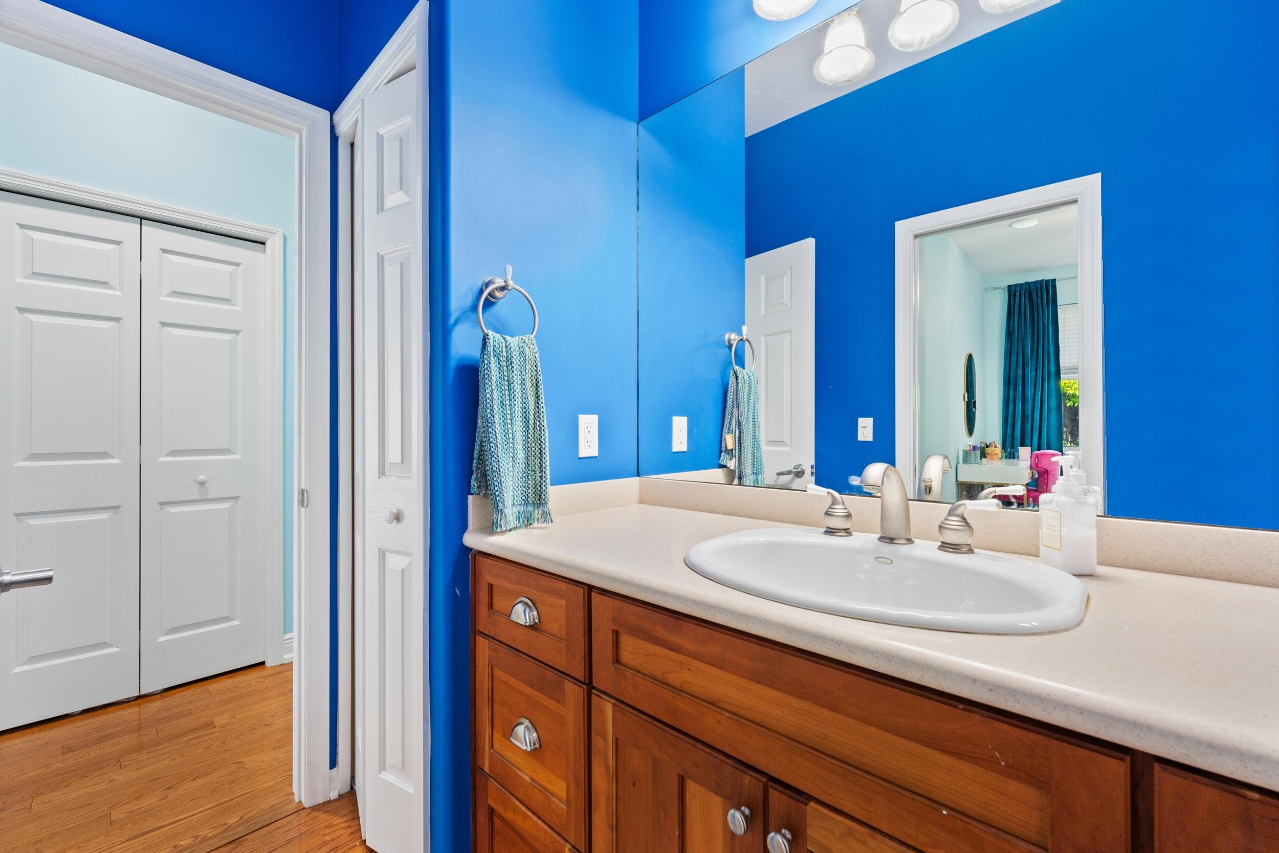 619 Fischer Hammock Road Sebastian, FL 32958 - Photo 17 of 36 a bathroom with a sink and a mirror