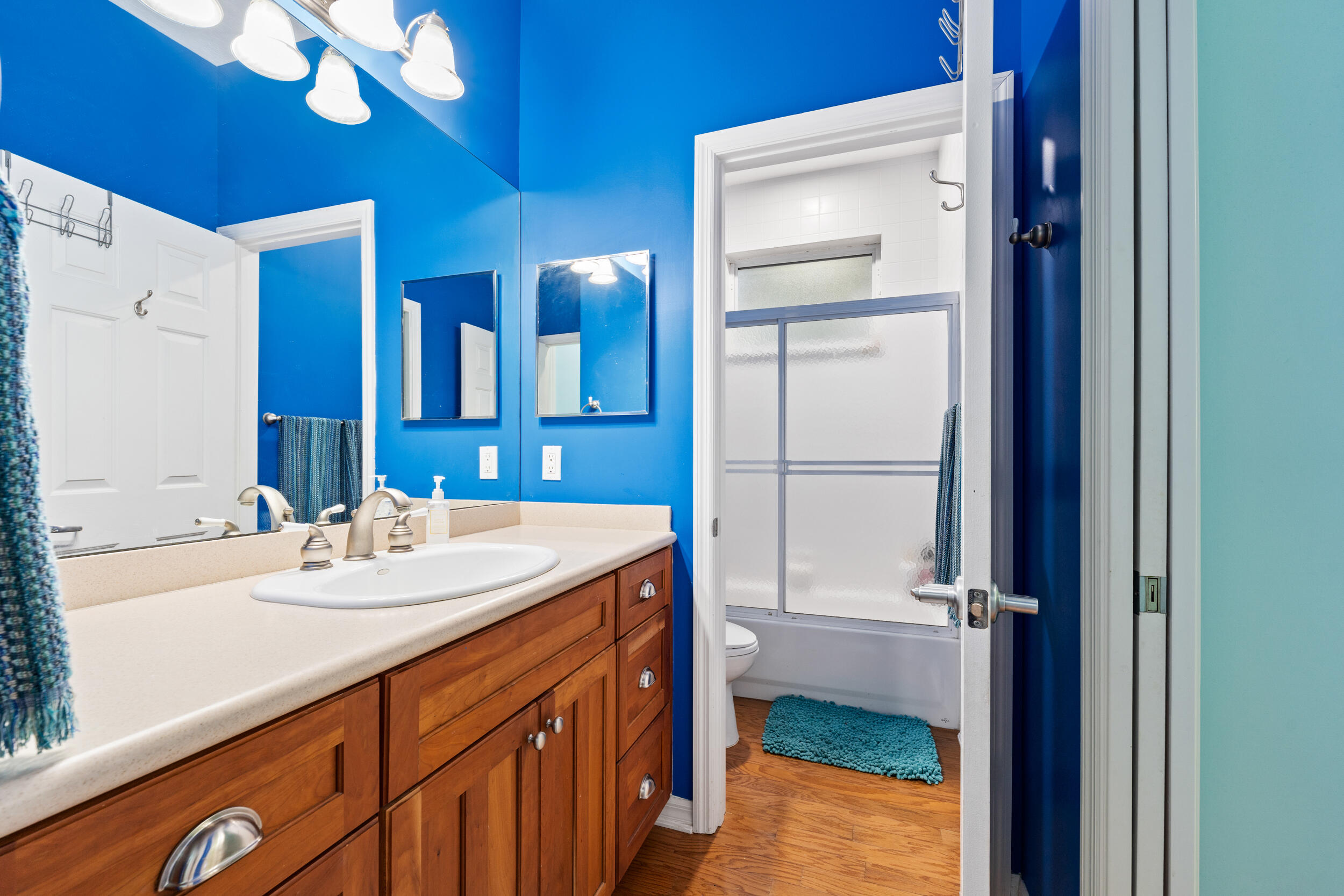 619 Fischer Hammock Road Sebastian, FL 32958 - Photo 18 of 36 a bathroom with a sink a vanity and a mirror