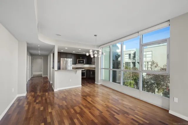 a view of hallway with closet