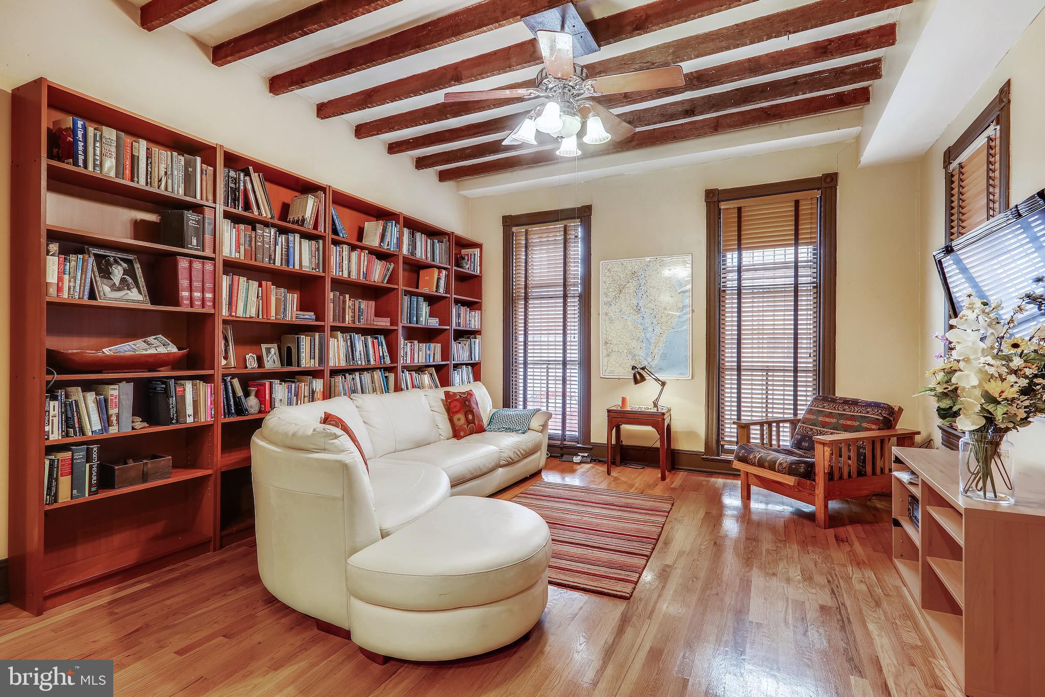 23 Logan Circle Northwest Washington, DC 20005 - Photo 9 of 59 Den at the rear of the first floor.