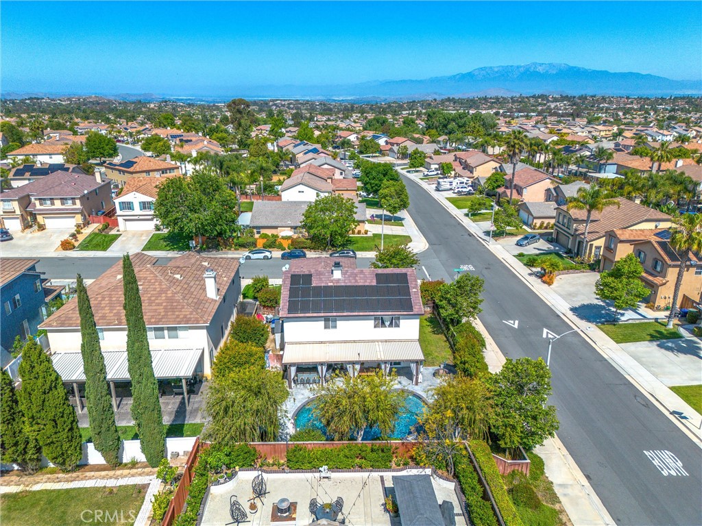 8402 Lindenhurst Street Riverside, CA 92508 - Photo 52 of 60 an aerial view of residential houses with outdoor space
