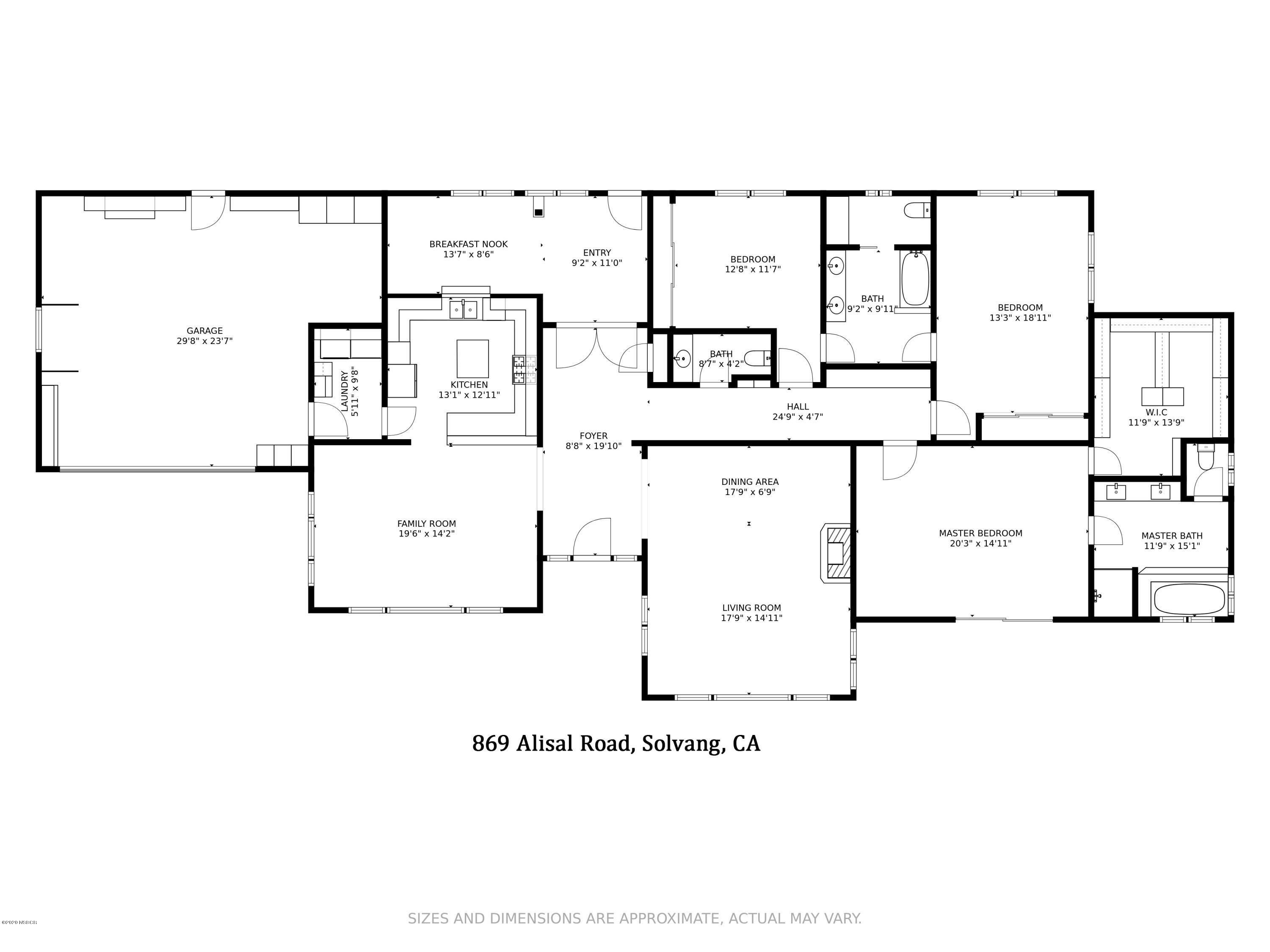 869 Alisal Road Solvang, CA 93463 - Photo 24 of 24 floor plan