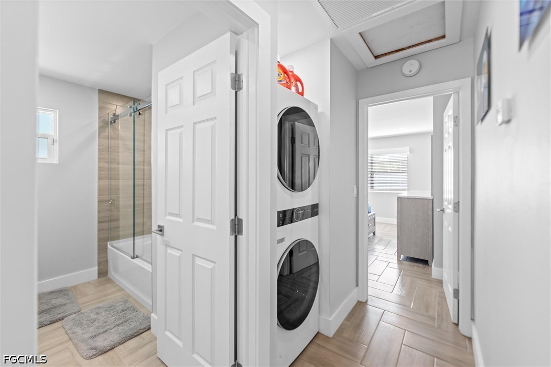 1200 Patterson Road Cape Coral, FL 33909 - Photo 15 of 42 a view of a hallway with washer and dryer