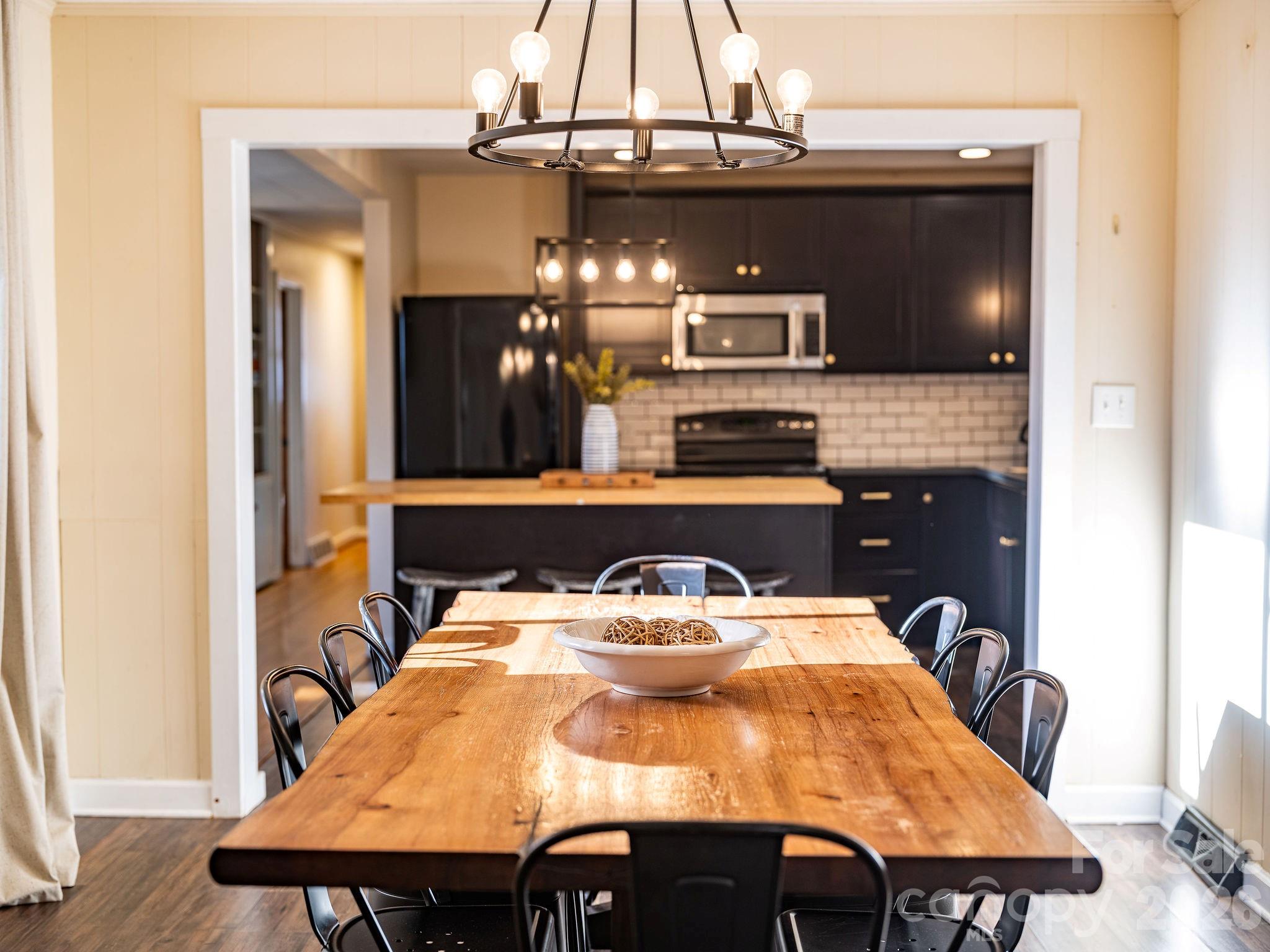 96 Oak Hill Road Candler, NC 28715 - Photo 13 of 41 a dining table with chairs and a table