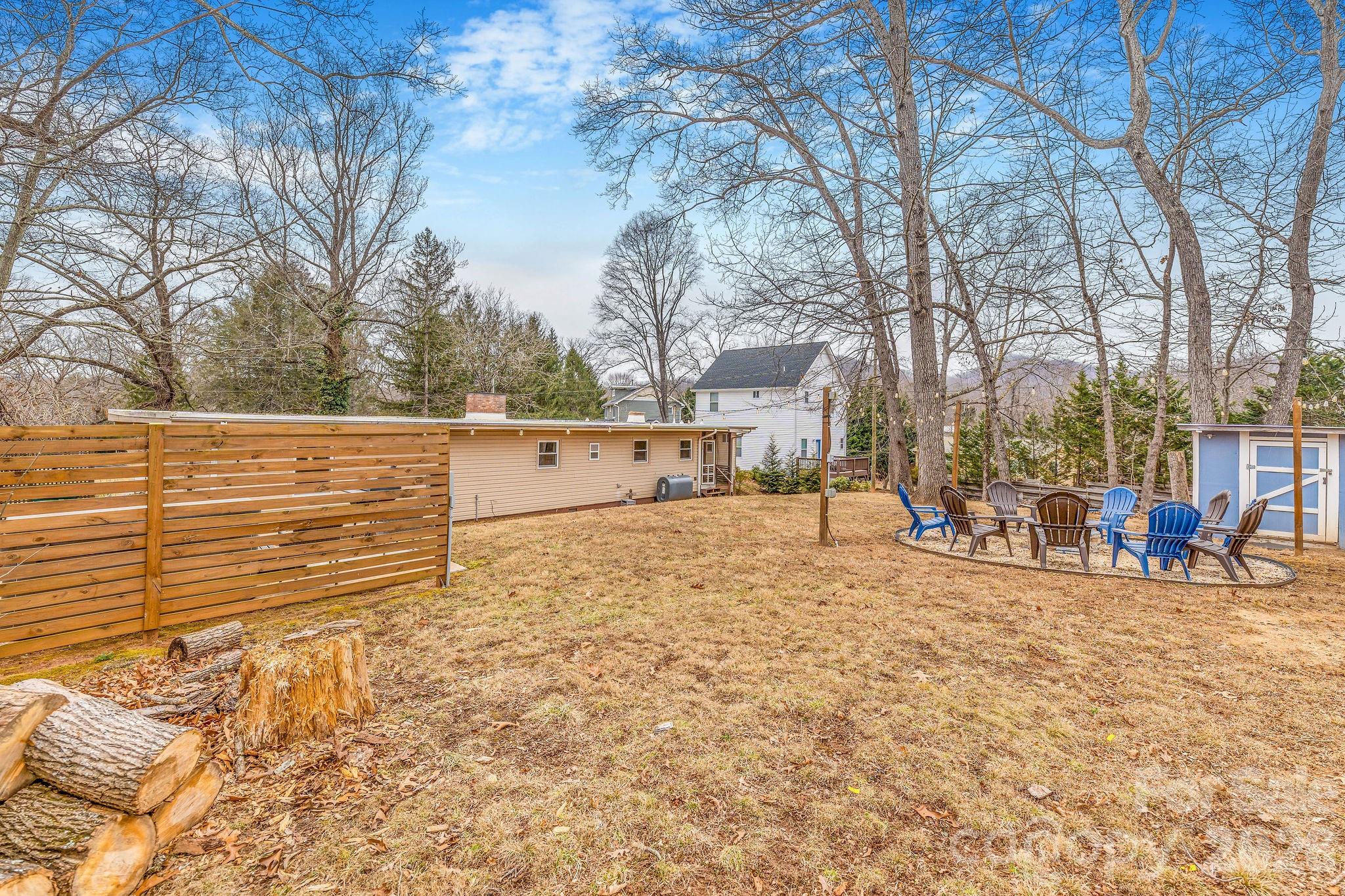 96 Oak Hill Road Candler, NC 28715 - Photo 33 of 41 a view of a yard with trees