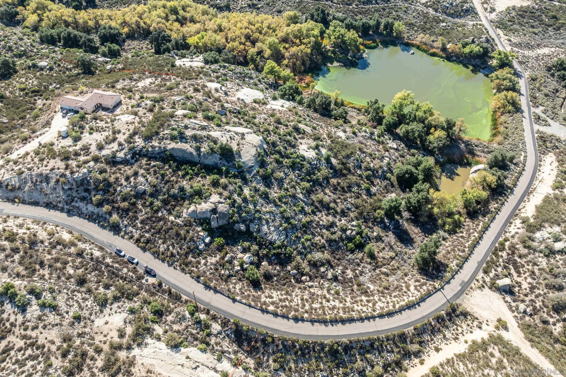 35546 Stagecoach Springs Road Pine Valley, CA 91962 - Photo 19 of 22 an aerial view of a house with a yard and lake view in back