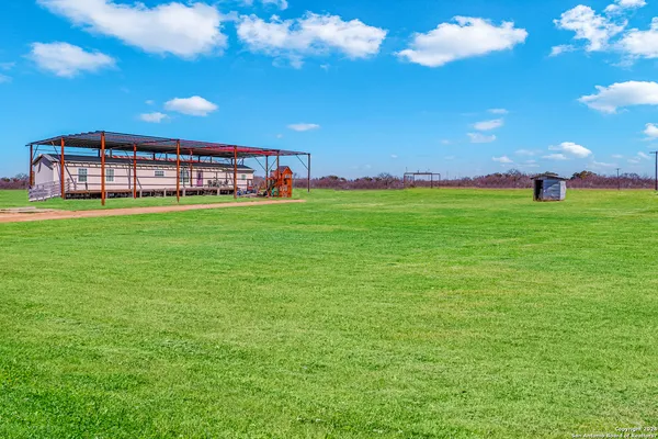 a view of a big room with a big yard and potted plants