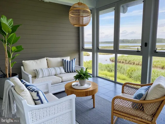 a view of lake and mountain