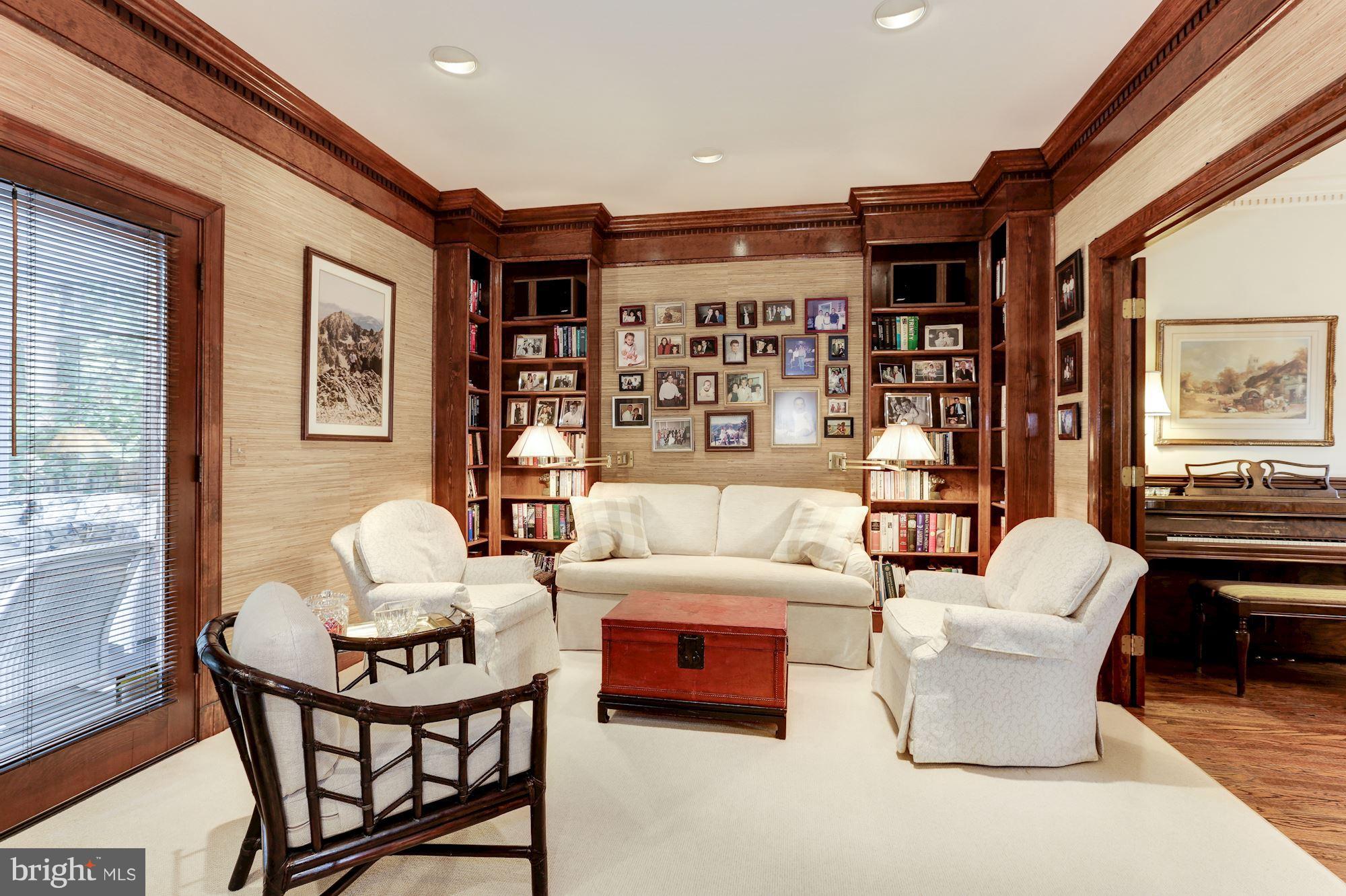 3239 Ellicott Street Northwest Washington, DC 20008 - Photo 18 of 28 Family Room w/ Custom Built-Ins