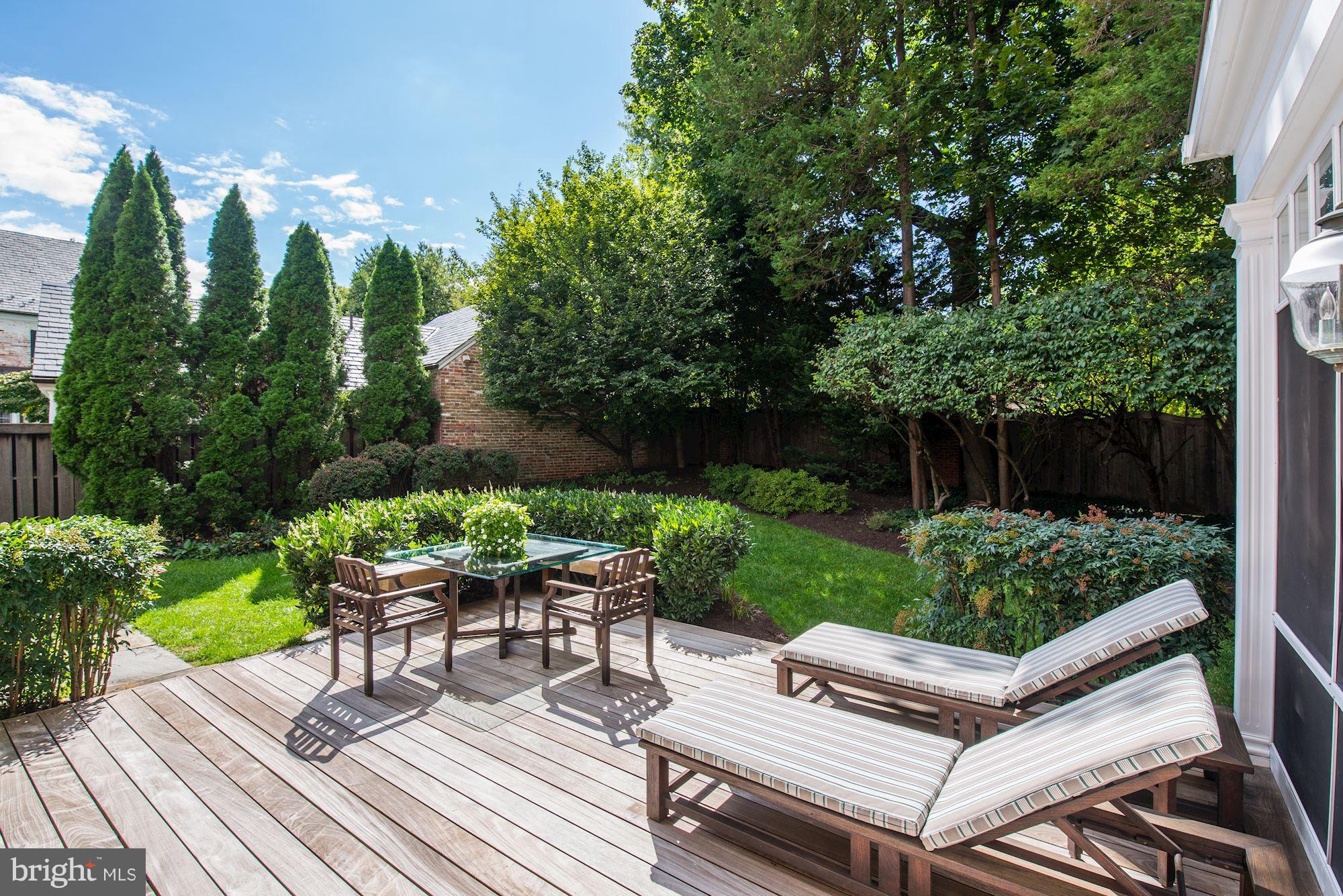 3239 Ellicott Street Northwest Washington, DC 20008 - Photo 4 of 28 Rear Entertaining Terrace & Gardens