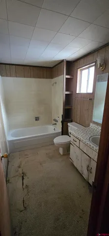 a view of a house with a mountain