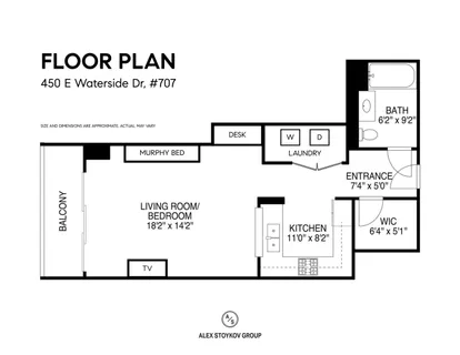 $300,000 | 450 East Waterside Drive, Unit 707, Chicago, IL 60601