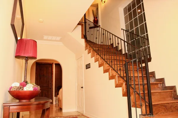 a front view of a house