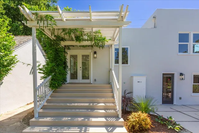 an aerial view of residential house with outdoor space
