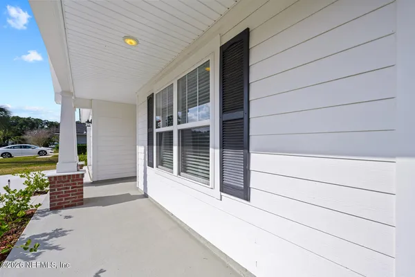 a view of front door and porch