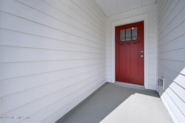 a view of front door