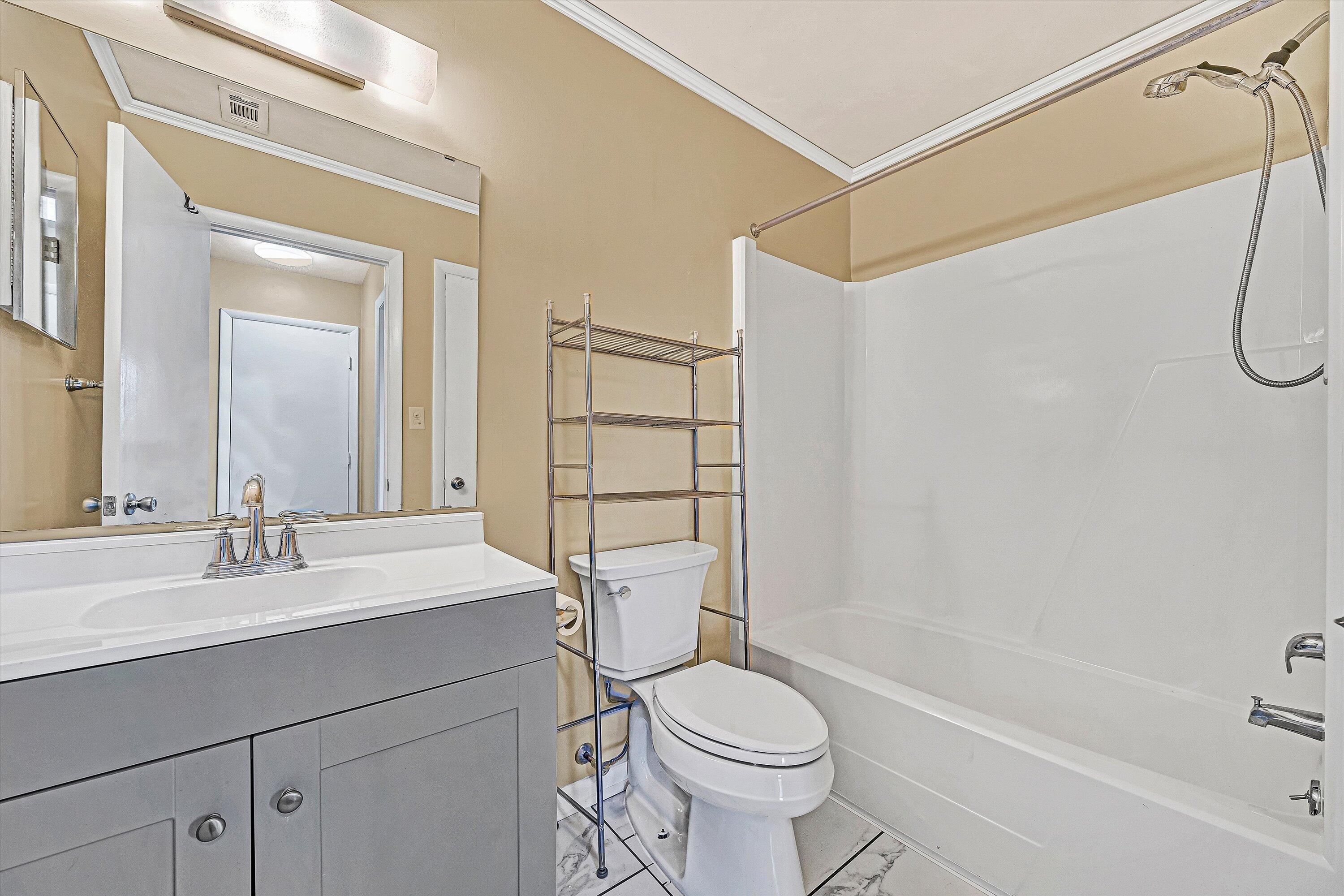 3522 Timberline Trail Roanoke, VA 24018 - Photo 14 of 21 a bathroom with a sink a toilet and shower