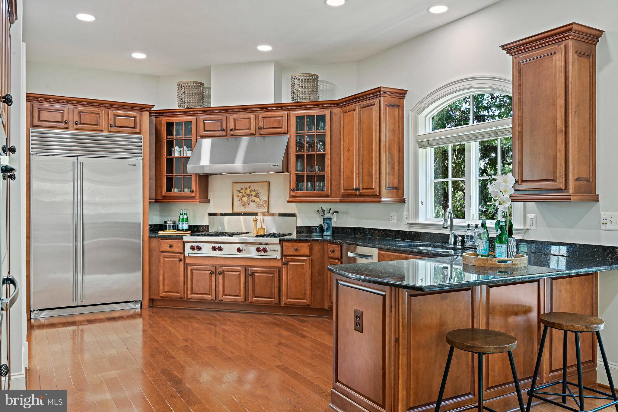 8424 Falcone Pointe Way Vienna, VA 22182 - Photo 20 of 71 a kitchen with stainless steel appliances granite countertop a stove a sink and a refrigerator