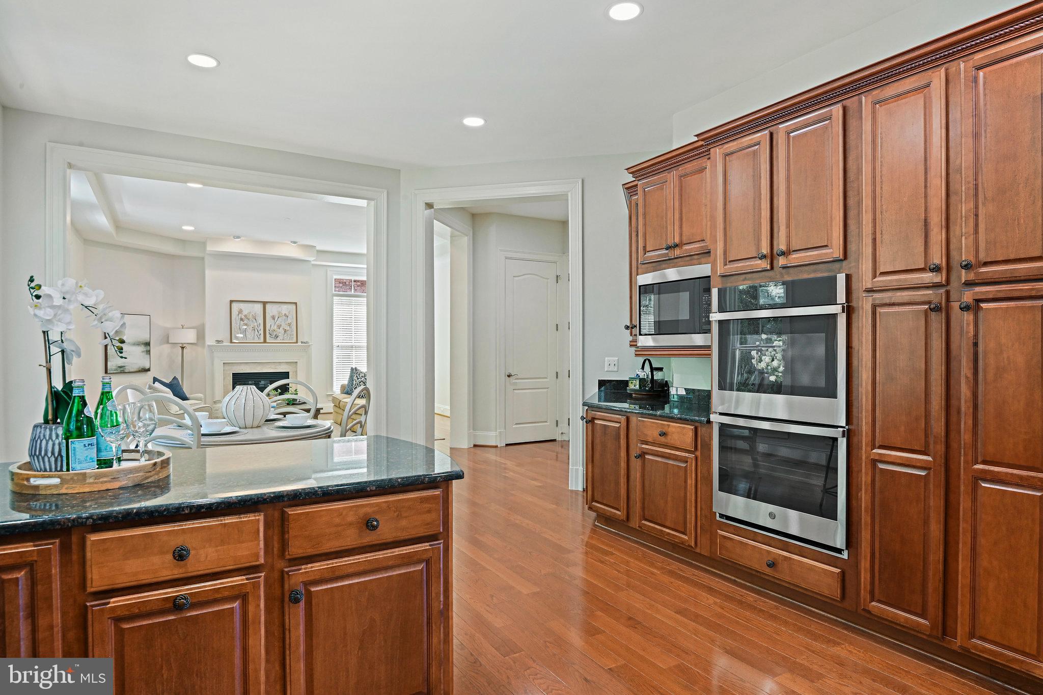 8424 Falcone Pointe Way Vienna, VA 22182 - Photo 23 of 71 a kitchen with stainless steel appliances granite countertop a refrigerator and a sink