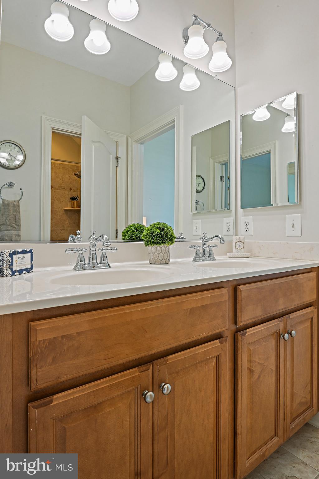 8424 Falcone Pointe Way Vienna, VA 22182 - Photo 34 of 71 a bathroom with a sink and a mirror