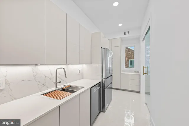 a view of a balcony with an outdoor space