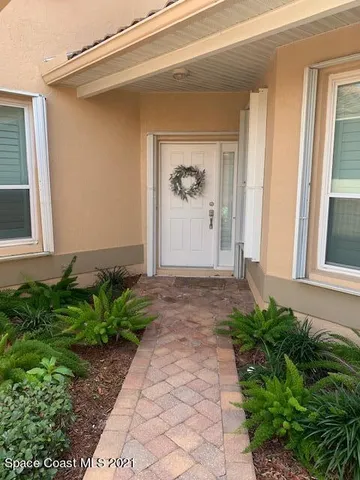 a front view of a house