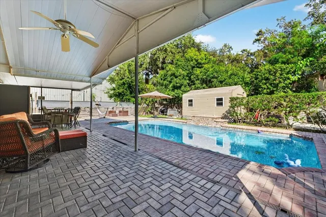 a house view with a sitting space