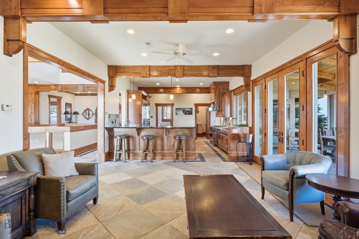 1240 Twin River Cutoff Road Manhattan, MT 59741 - Photo 18 of 88 Open-concept living/kitchen area