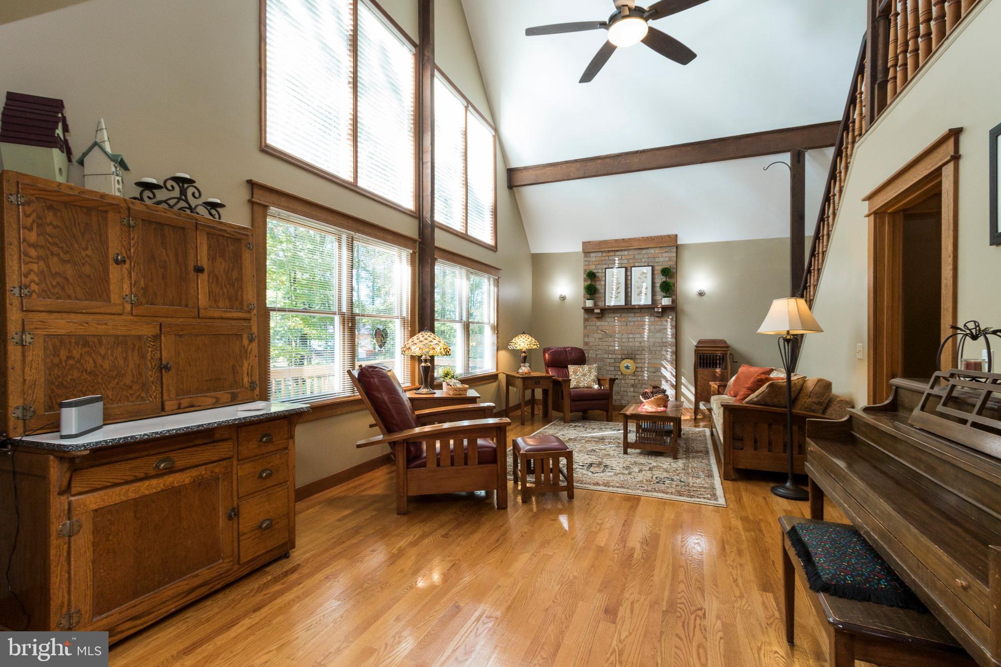 5737 Balls Mill Road Midland, VA 22728 - Photo 24 of 71 Living Room with Soaring Ceiling & New Fan