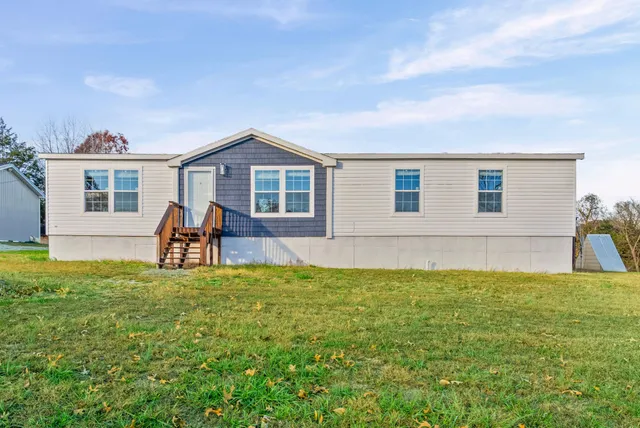 a house view with a garden space