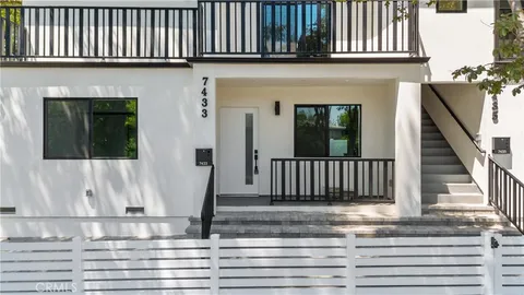 a view of a house with a balcony