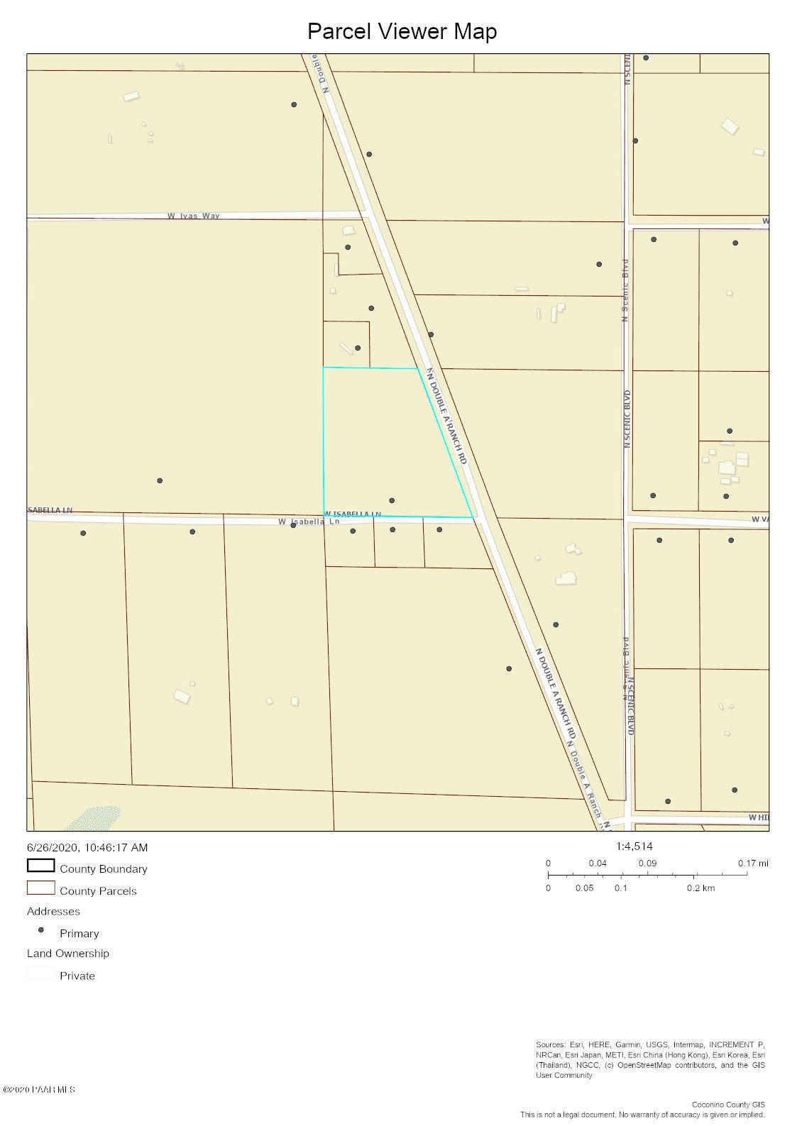 Lot A North Double A Ranch Road Williams, AZ 86046 - Photo 4 of 4 Kinsley map