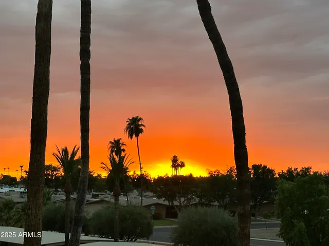 a view of a city from a window