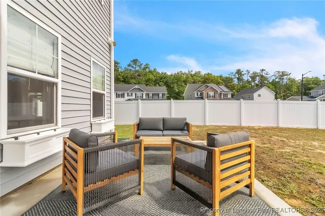 a view of a house with a patio