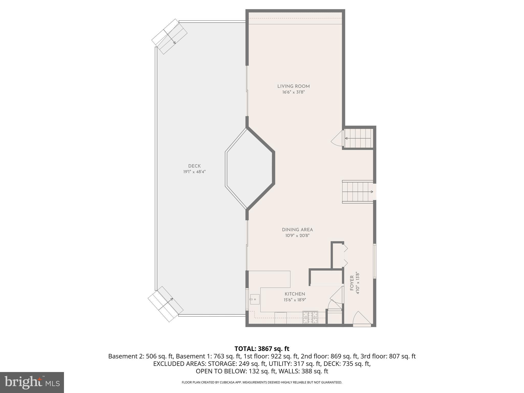 1700 Terrace Road Baltimore, MD 21209 - Photo 33 of 38 Main Level - Floor Plan