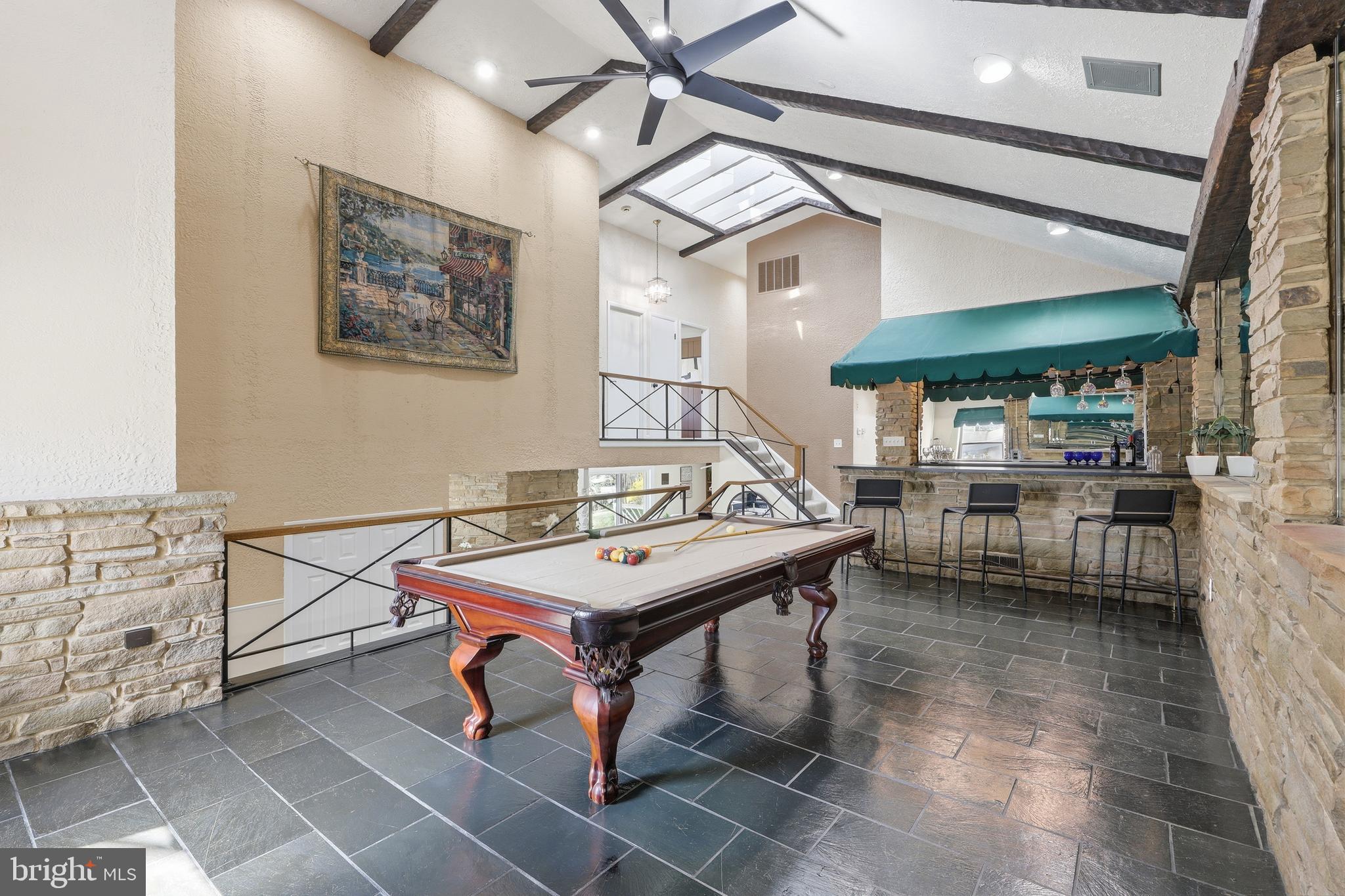 1700 Terrace Road Baltimore, MD 21209 - Photo 11 of 38 Upper 1 Billiards Room w/soaring ceilings