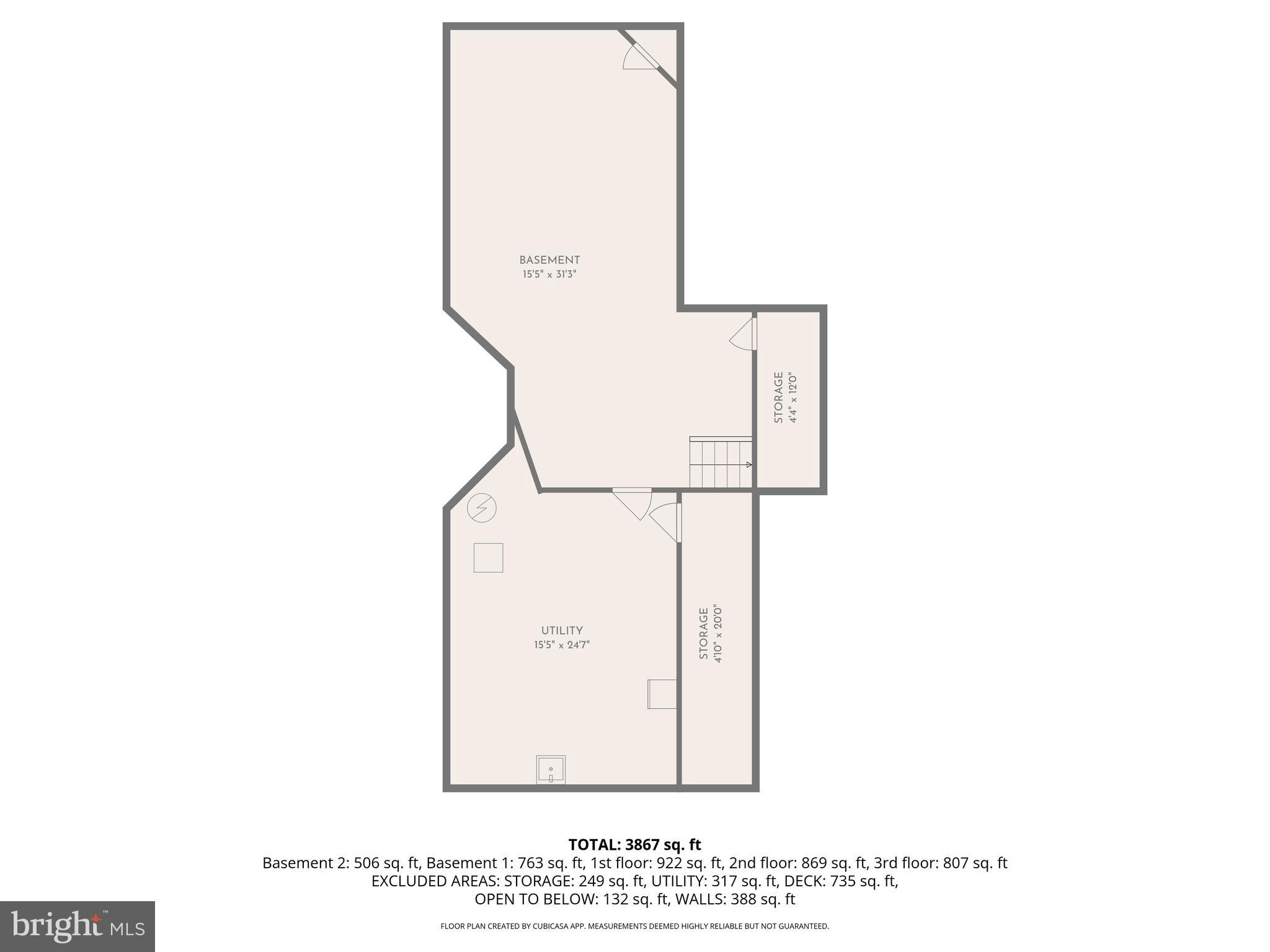 1700 Terrace Road Baltimore, MD 21209 - Photo 37 of 38 Lower Level 2 - Floor Plan