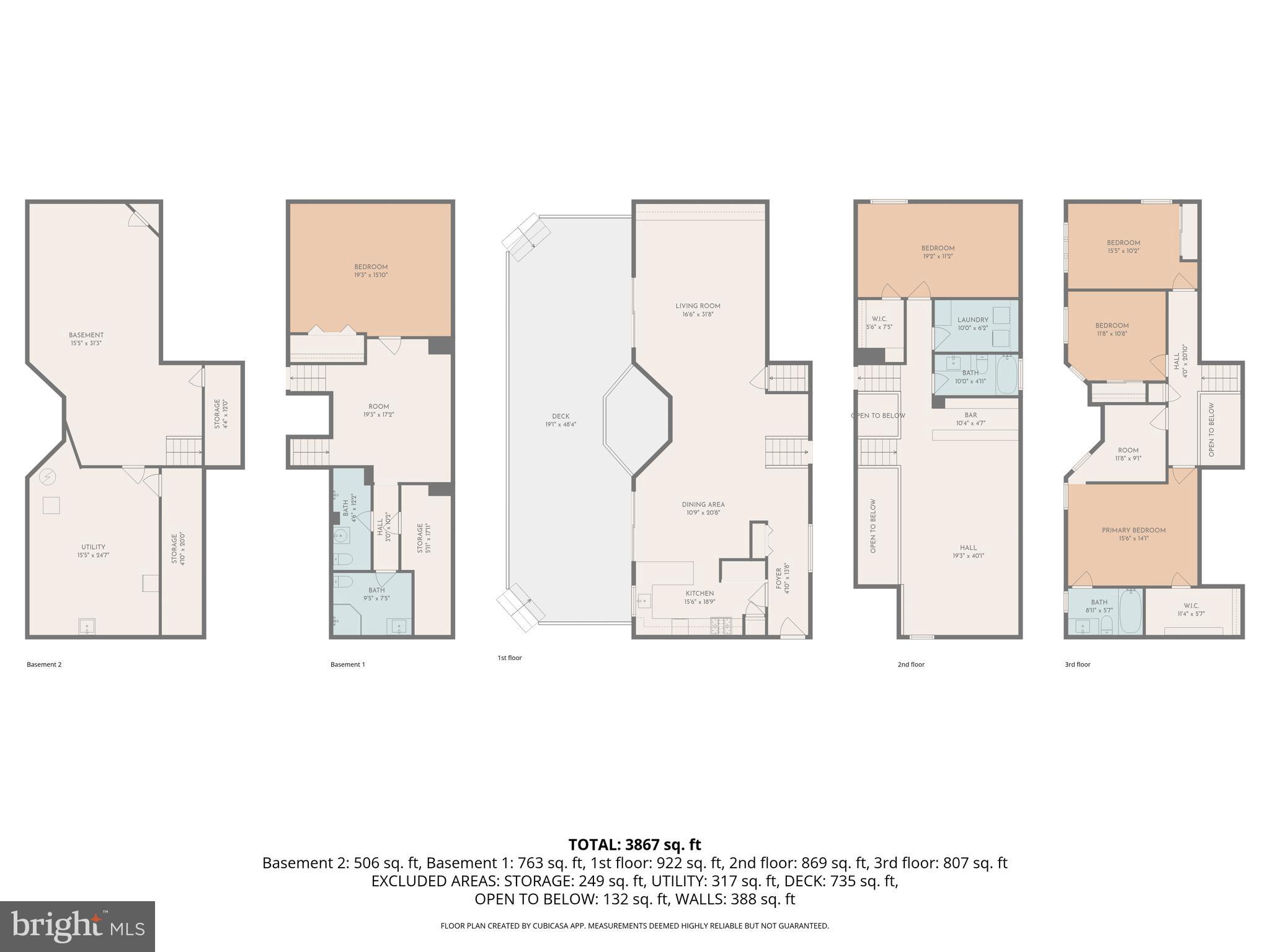 1700 Terrace Road Baltimore, MD 21209 - Photo 38 of 38 All Level Floor Plans