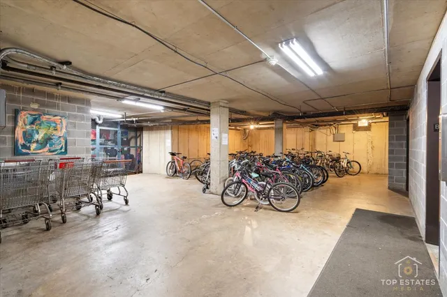 a view of a building with a yard