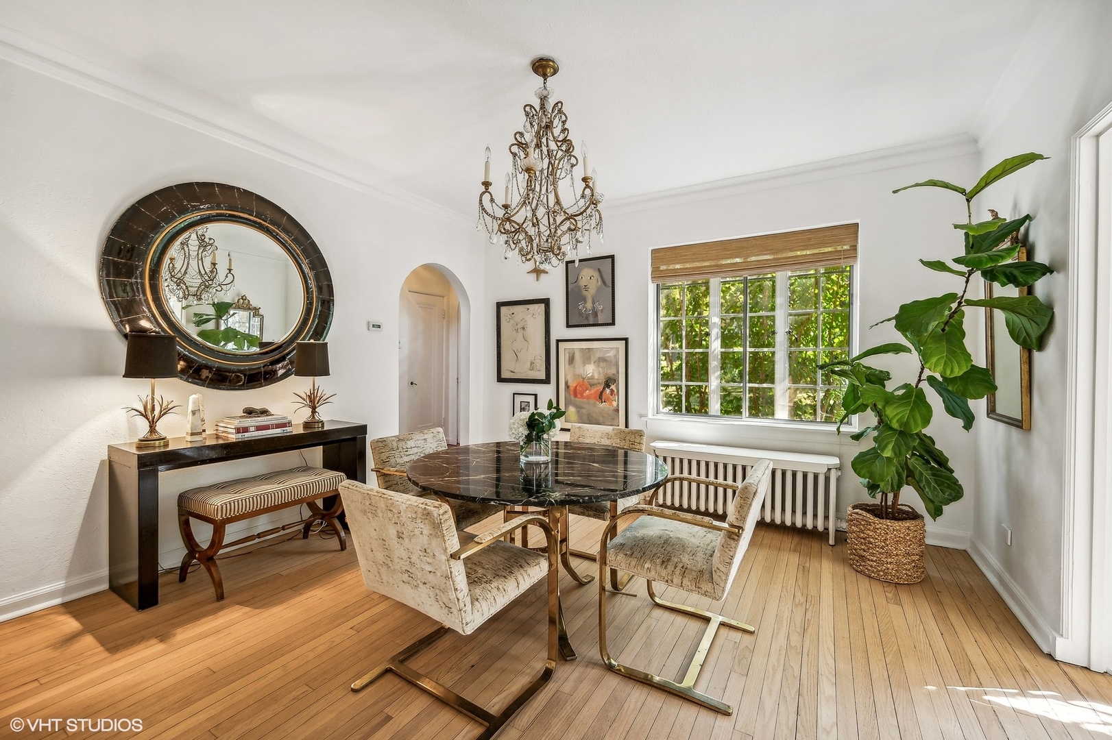 180 Randolph Street Glencoe, IL 60022 - Photo 14 of 36 a living room with fireplace furniture and a large window