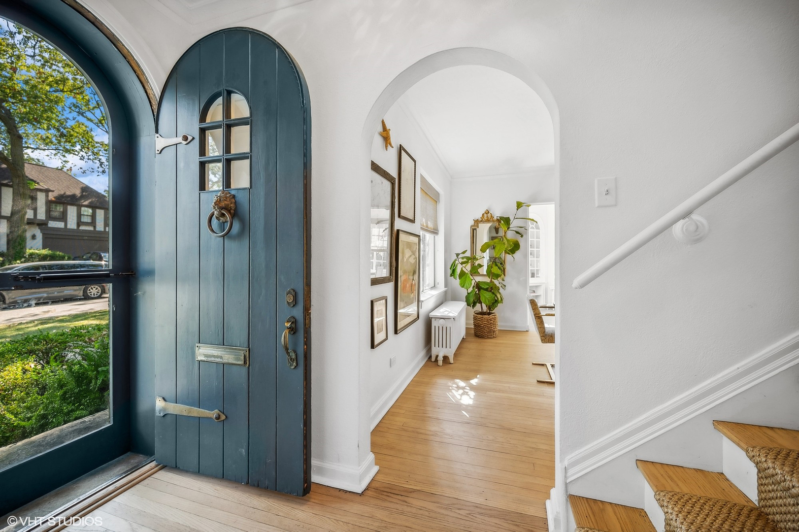 180 Randolph Street Glencoe, IL 60022 - Photo 3 of 36 a view of a entryway door with wooden floor