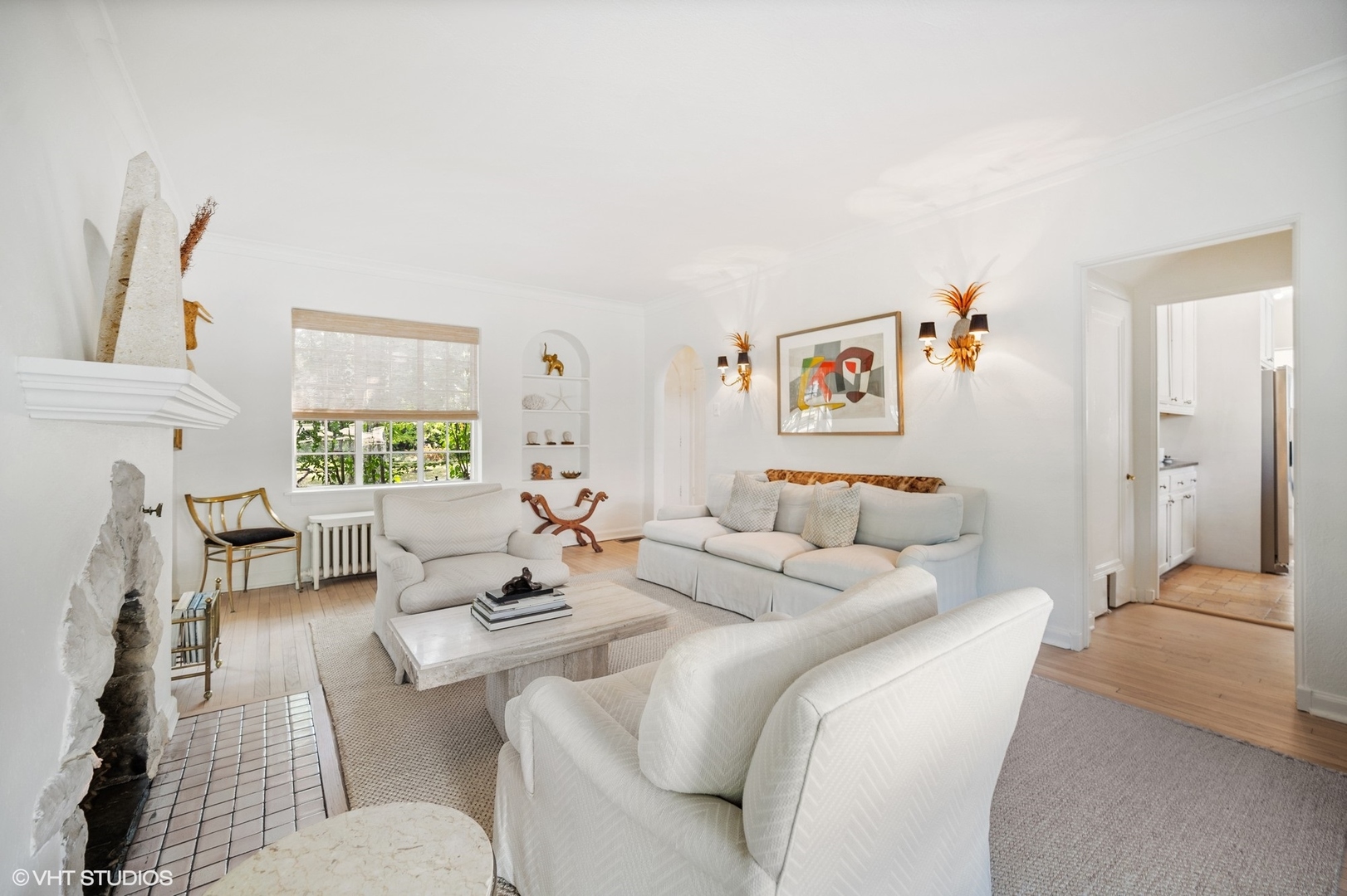 180 Randolph Street Glencoe, IL 60022 - Photo 8 of 36 a bedroom with a bed a couch and a window