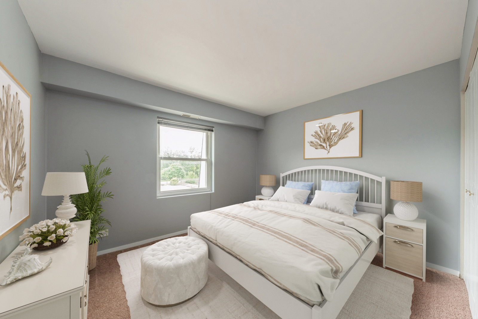 806 North River Road, Unit 3A Mount Prospect, IL 60056 - Photo 7 of 11 a bedroom with a bed and a table