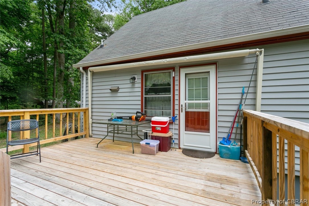 5698 Clay Bank Road Gloucester, VA 23061 - Photo 20 of 22 Deck With Awning To Keep The Sun Off On The Hot Days
