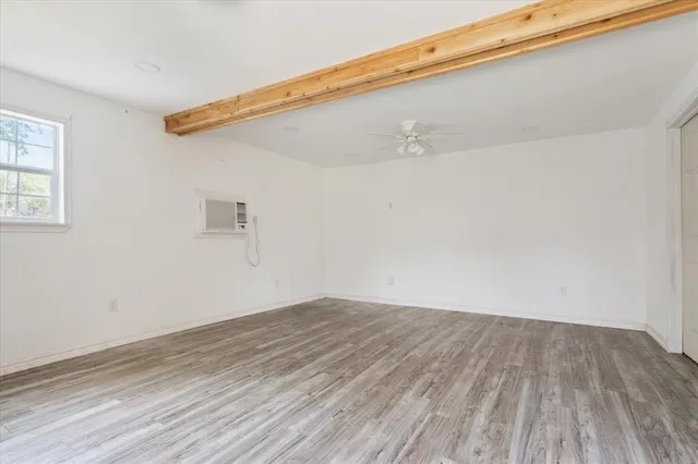 wooden floor in a room